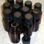 One Dozen 1/2 Oz. Amber Euro-Dropper Aromatherapy Bottles