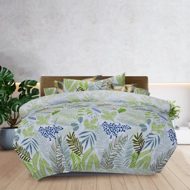 3 Pcs Printed Quilt Cover &acirc;�� Leaf Print