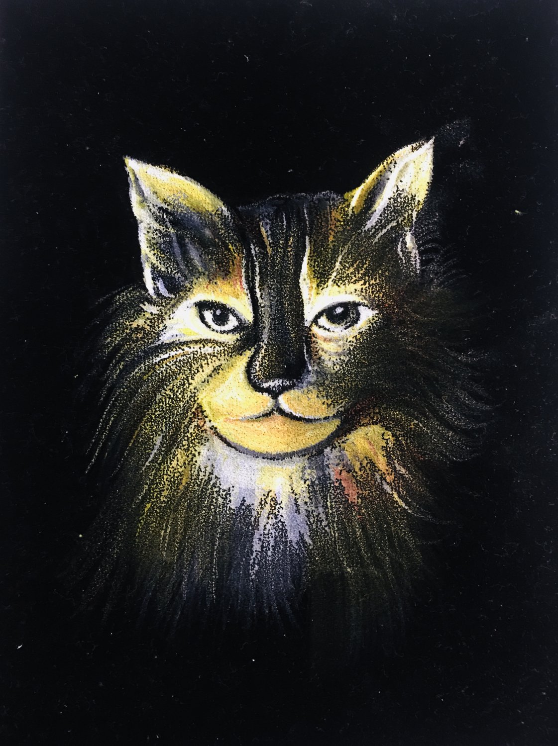 Original painting Watercolor Animal Cat art home decor hand painted
