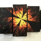 Original painting flower 5 pieces Canvas Wall Art Print