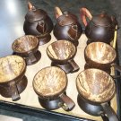 Original Hand made coconut shell tee set