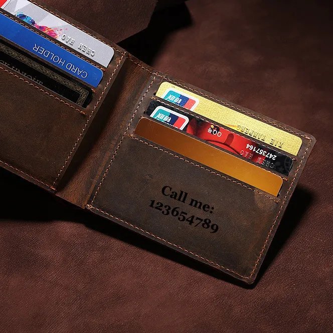 engrave names_Custom Mens Wallets with Names Leather Wallet for Men