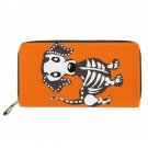 KBF5487Z21_Cute Cartoon Dachshund Print Women's Long Wallet Casual Shopping PU Leather Money Bag Fas