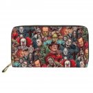 KBDB602Z21_New Horror Movie Friends Character Print Wallet for Women Hot Long Money Bag Casual Shopp