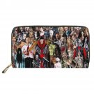 KBDB605Z21_New Horror Movie Friends Character Print Wallet for Women Hot Long Money Bag Casual Shopp