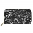 KBDB611Z21_Fashion Hot Horror Movie Friends Character Print Wallet for Women PU Leather Long Purse C