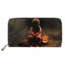 KBDB613Z21_Fashion Hot Horror Movie Friends Character Print Wallet for Women PU Leather Long Purse C
