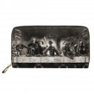 KBDB614Z21_Fashion Hot Horror Movie Friends Character Print Wallet for Women PU Leather Long Purse C