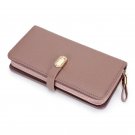Purple_Long Women's Leather Wallet Large Capacity Purses Leather Hand Bag Large Capacity Multi Card 