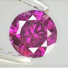 PURPLE PINK DIAMOND GEM ROUND CUT STONE AFRICAN FACETED GENUINE SMALL SI2 3mm