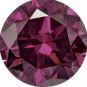 DARK PURPLE DIAMOND LOOSE GEM ROUND CUT HEAT TREATED GENUINE FACETED NATURAL 2mm