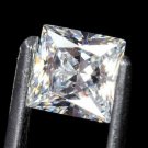 MICRO WHITE DIAMOND GEM PRINCESS CUT AFRICAN GENUINE FACETED NATURAL SQUARE 2mm
