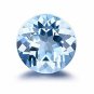 AQUAMARINE ROUND CUT LIGHT BLUE BRAZIL LOOSE GEM GENUINE NATURAL FACETED NICE