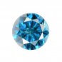 BLUE DIAMOND GEM ROUND CUT SHAPE 3.5mm INDIAN GENUINE FACETED NATURAL MINI STUD