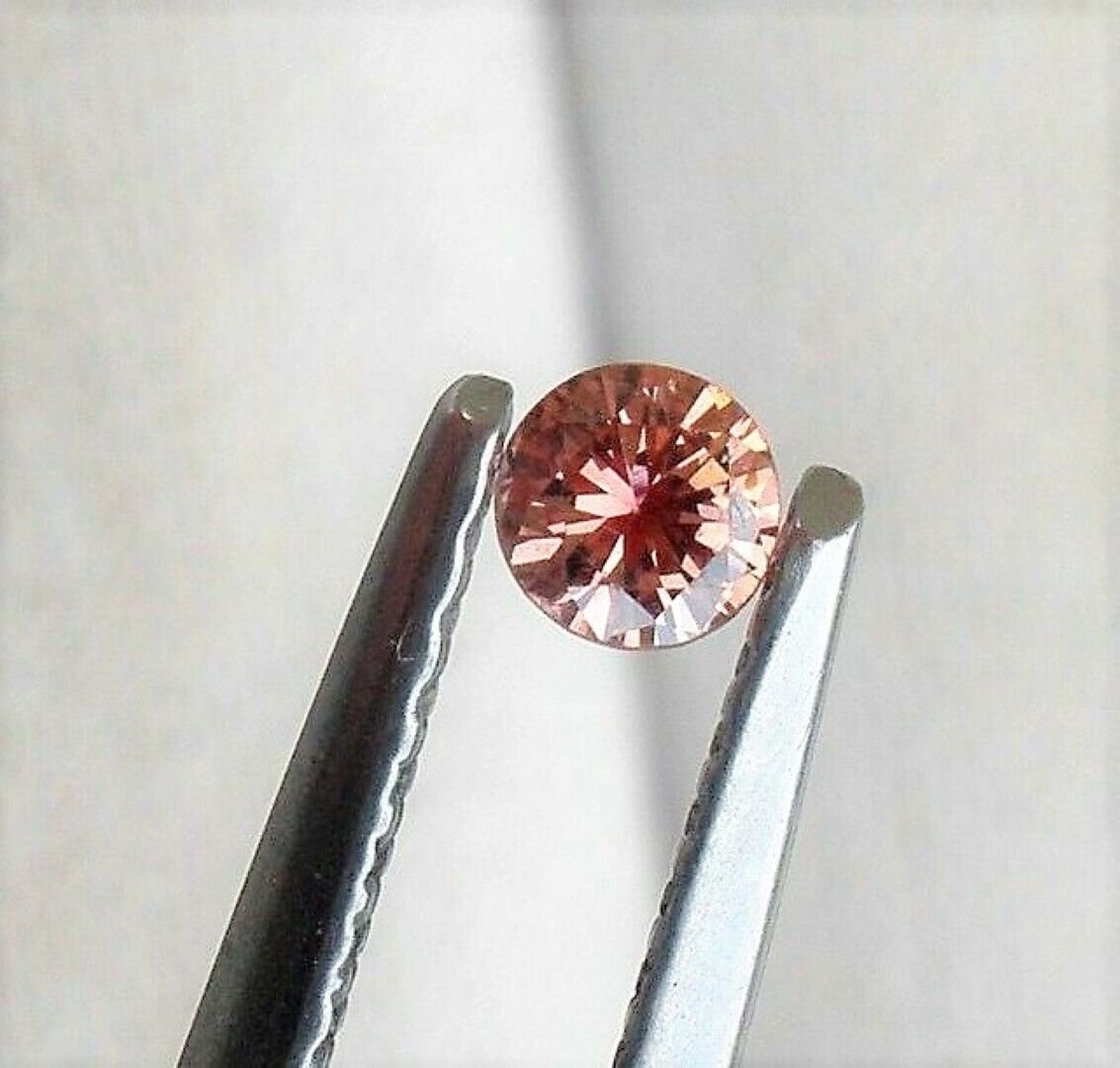PINK DIAMOND GEM ROUND CUT SHAPE AFRICAN GENUINE FACETED NATURAL MINI RARE 2mm
