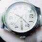 Wristwatch Slava in Chrome Large Case Vintage Wrist Men's Watch