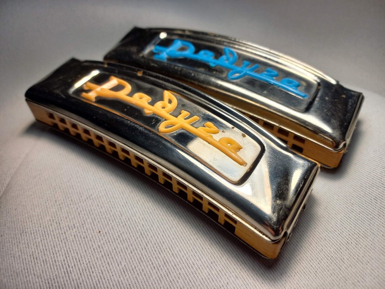 Vintage Soviet Harmonica Raduga Rainbow Working Harmonica Chrome Plated