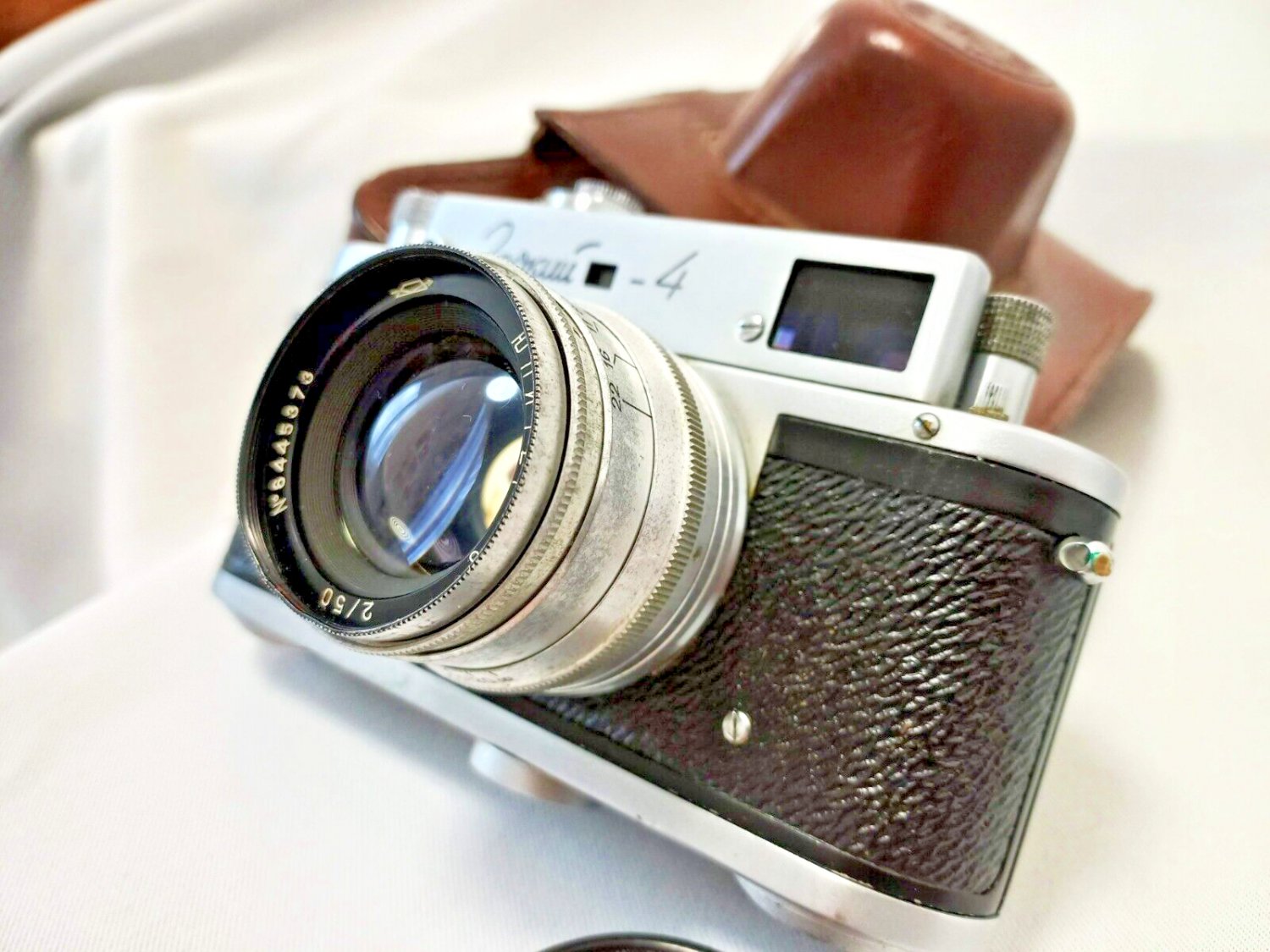 Zorki 4 with Jupiter 8 Lens Rangefinder Soviet Camera 1960s