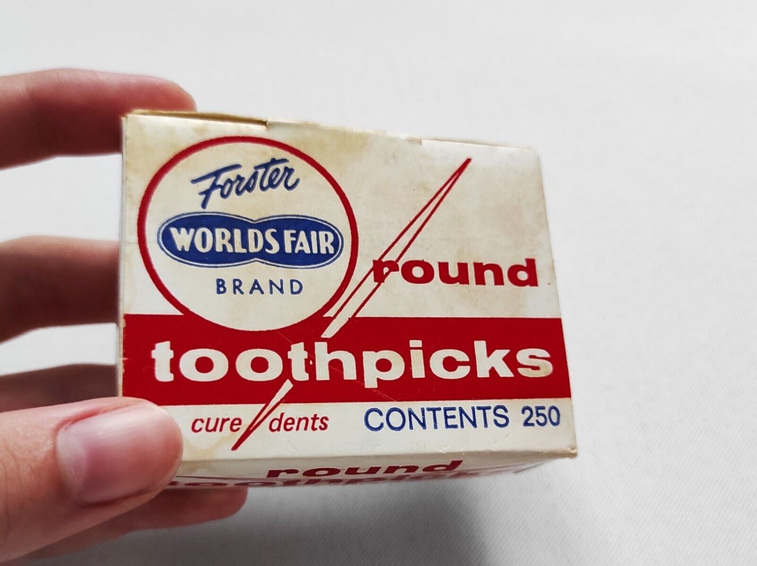 Vintage Forster Worlds Fair Round Toothpicks In New Unopened Box