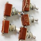 Soviet VINTAGE on / off Set of 5 TOGGLE SWITCHES Old Russian electrical switches