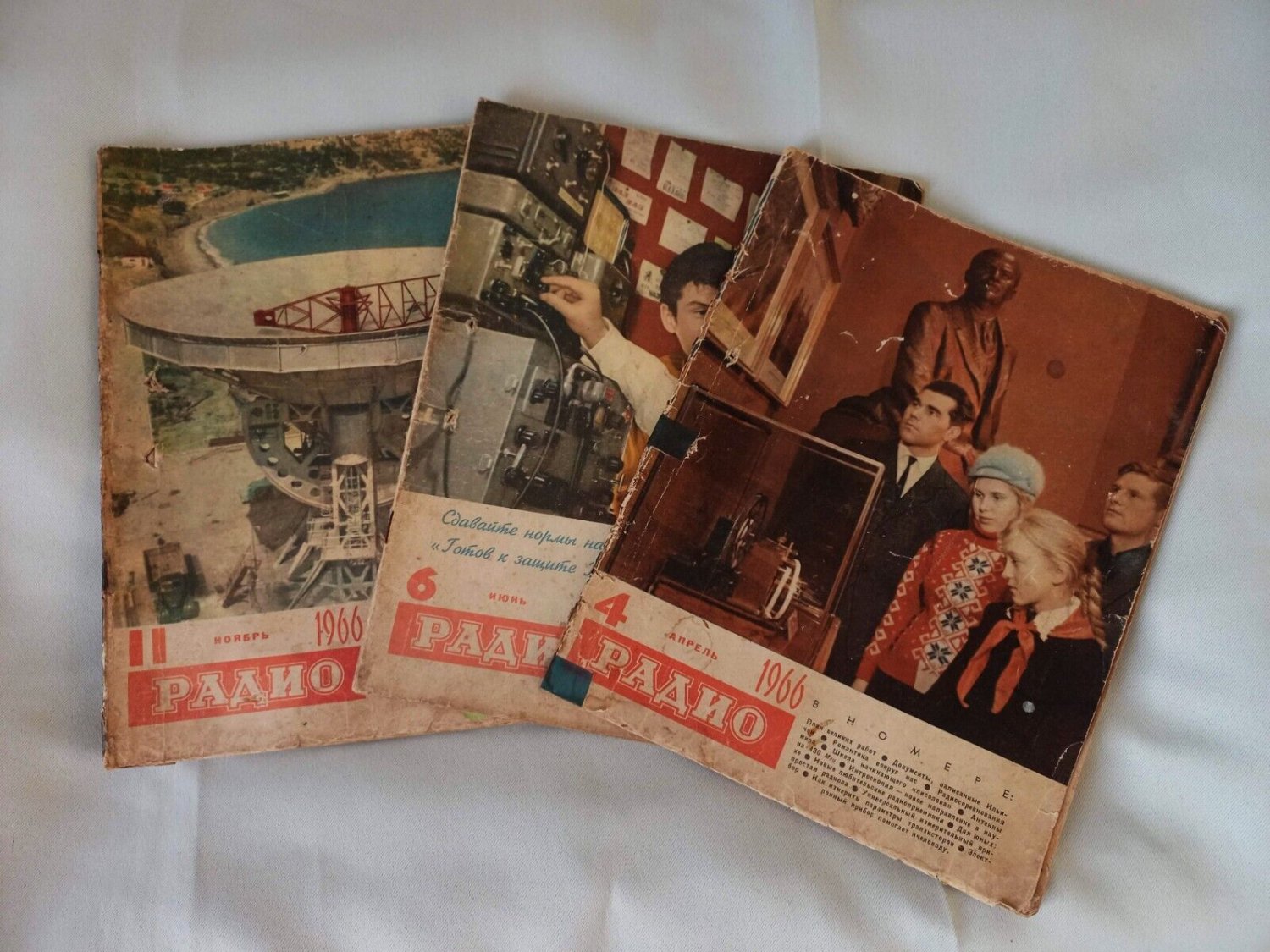 Radio Magazine Set of 3 Old Russian Magazine for Radio Amateurs 1960s