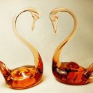 Glass Figurines Swans USSR Rare Soviet Figurines 80s