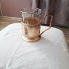 Tea Glass Cup Holder Podstakannik USSR Coaster Dnepropetrovsk Glass as a gift!