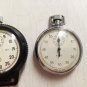 Soviet Stopwatches Agat Two Pieces Lot USSR Russian Working Mechanical Stopwatch