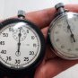 Soviet Stopwatches Agat Two Pieces Lot USSR Russian Working Mechanical Stopwatch