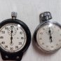 Soviet Stopwatches Agat Two Pieces Lot USSR Russian Working Mechanical Stopwatch