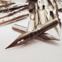 Soviet Wooden Fountain Pens for Writing with Ink + A set of feathers Over 100Pcs