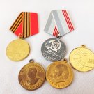 Soviet Russian Medals Set of Five Pieces