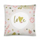 Floral L♥ve 22" x 22" Throw Pillow