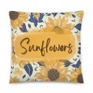 Floral Graphic Print 22" x 22" Throw Pillow