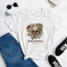 Women's Floral Skull Southern Graphic Print Tee