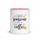 Funny Graphic Print White Pink 11 OZ Coffee Mug