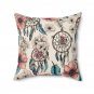Dream Catcher Decorative Throw Pillow Floral Design