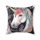 Boho Unicorn Throw Pillow Kids Room Whimsical Design