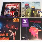 Black Sabbath Ozzy Vinyl Record Lot Paranoid Diary of Madman Sabotage Never Say