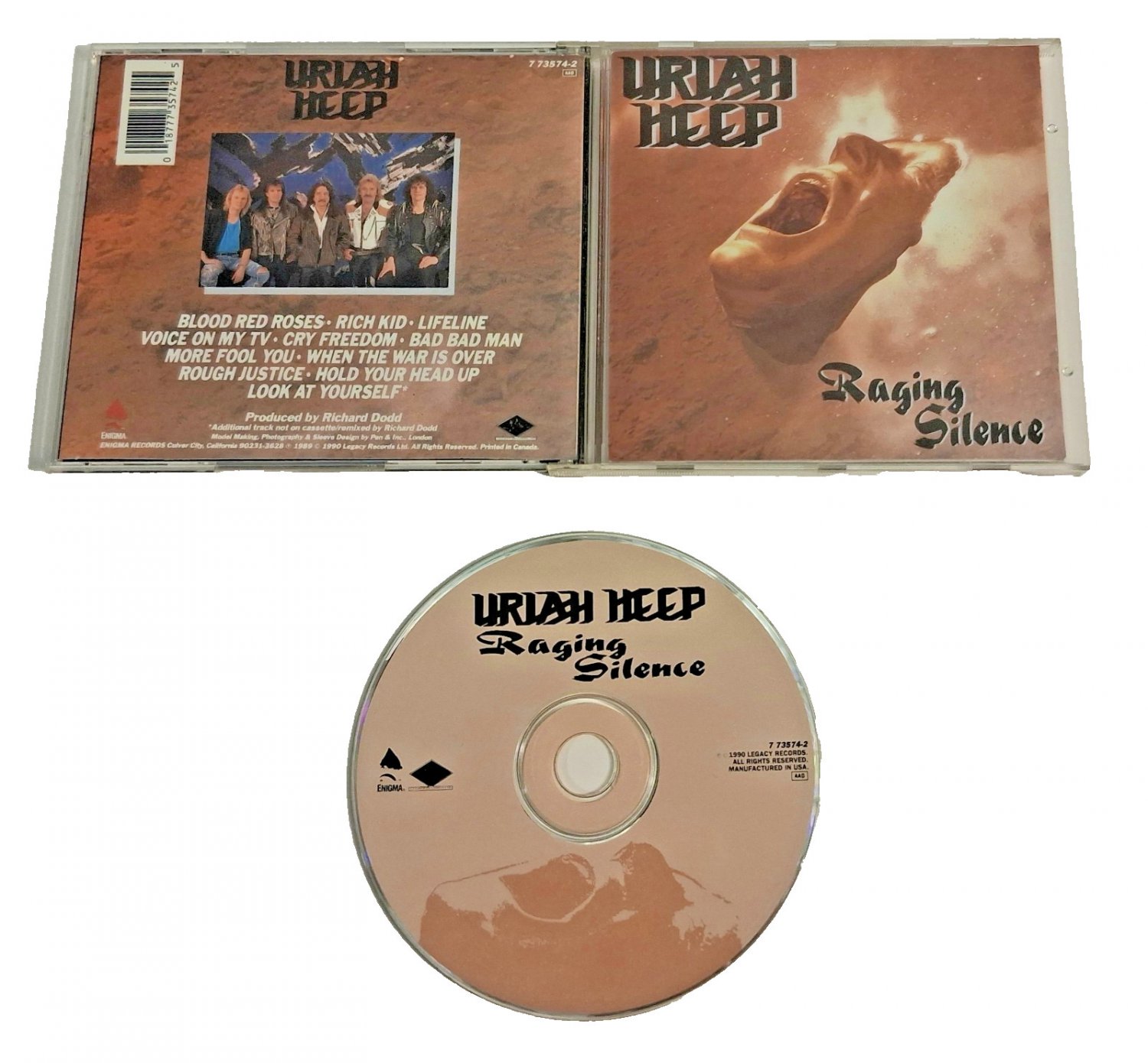 Uriah Heep Raging Silence 1990 Used CD Legacy Records Import Canada