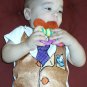 Hand Painted Baby Bodysuit Wrapped as Candy- Working 9 to 5 - Gift ready to Give-size 18 months