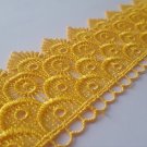 Guipure Venice Lace Trim Edging Yellow For Sewing Craft Costumes Home Decor Guipure Venice Lace Trim Edging Yellow For Sewing Craft Costumes Home Decor