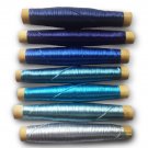 Blue Fly Tying Fishing Flies Rod Building Materials Thread Yarn Bamboo Spools