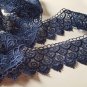 Guipure Venice Lace Trim Edging Navy Blue For Sewing Craft Costume Finishes