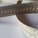 Trim Lace Bridal Ribbon Braided Edge Silver Costume Crafts Sewing Embellishement