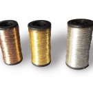 Rod Building Repair Wrapping Guide Metallic Thread Yarn Gold Bronze Silver