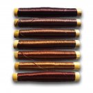 Dark Brown Fly Tying Fishing Flies Rod Building Materials Thread Bamboo Spools