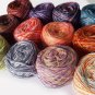 Wool Crocheting Knitting Yarn Ball Multicolors 12 Per Lot 50 grams