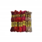 Floss Thread Skein 6 Strands Hand Embroidery Raspberry Shades CXC