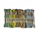 Floss Thread Skein 6 Strands Embroidery Avocado Olive shades 22 Colors CXC